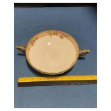 Nippon Porcelain hand-painted bowl w/ handles