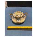 Nippon Porcelain hand-painted sugar bowl