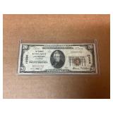 1929 $20 National Bank Note from Jackson,TN
