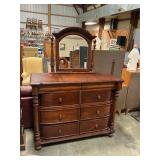 Dresser with Mirror & 8 drawers