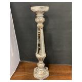 Gilt & Mirrored candle holder 18" T