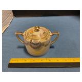 Nippon Porcelain hand-painted sugar bowl
