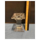 Glass candle holder