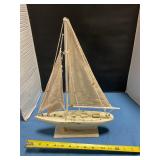 16" T Decorative Sail Boat