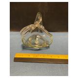Blown Art glass 5" basket