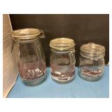 Country scene 3 piece canister set