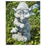 Gnome yard art made of plastic