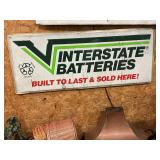 Interstate Batteries metal sign 60" x 24"