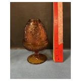 Indian glass tiara amber fairy lamp