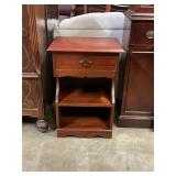 Accent Table w/ shelves & drawer 28" T