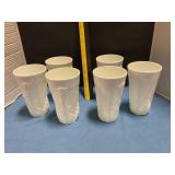 Indiana milk glass tumblers