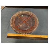 Depression glass divider platter