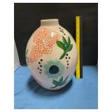 Flowered vase hand painted