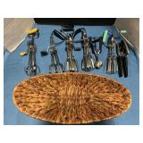 Fruit basket w / vintage beaters & can opener