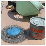 Minnow bucket & wire fish basket
