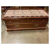 Blanket chest with bench top