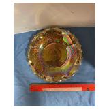 Indiana Marigold Carnival glass bowl
