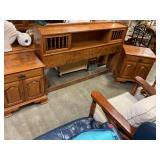 Ethan Allen full size bed and nightstands