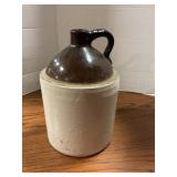 Vintage stoneware jug 10ï¿½ tall