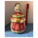 Vintage American Bisque Ceramic Cookie Jar