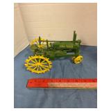 Metal John Deere tractor