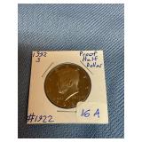 1992-S Proof Kennedy Half Dollar