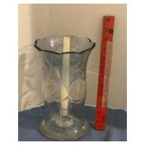 Glass candleholder