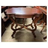 Antique Victorian style turtle top table
