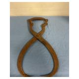 Antique ice tongs