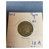 1913 Type 2 Buffalo nickel