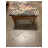 Tapestry footstool  with storage