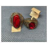 2 Costume Fashion Rings