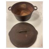 Cast Iron 10ï¿½ Bean Pot W/ lid