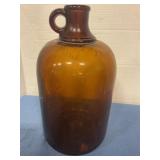 Amber glass jug 1 gallon size