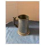 Vintage Pewter Fox Handle Mug
