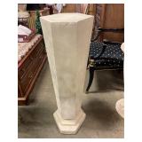 Plaster Octagonal Pedestal 37ï¿½ T