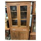 Antique China Cabinet bottom storage 69ï¿½x34ï¿½