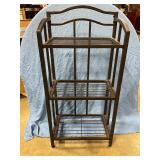Metal three tier black rack 36ï¿½x 17ï¿½