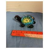 Murano glass turtle paperweight