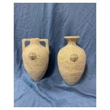 2 Textured Vase11ï¿½ T Do Not Have Holders