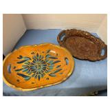 Decorative wood platters