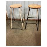 2 New Stools legs still partially wrapped