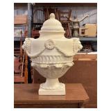 Neoclassical lidded urn w/ lion head design 24ï¿½ T