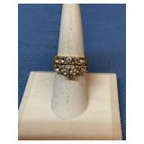 Wedding band set Size 7.5