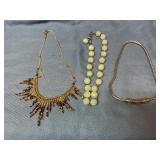 3 Costume Necklaces