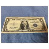 1935-E UNC One Dollar Silver Certificate Blue Seal
