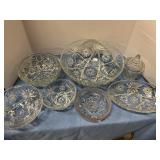 Crystal serving bowls