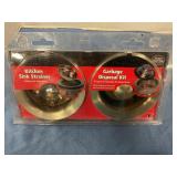 Kitchen sink strainer w/garbage disposal kit