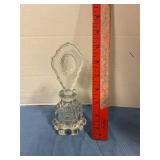 Perfume bottle with stopper (has crack)