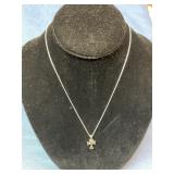 Sterling silver cross necklace